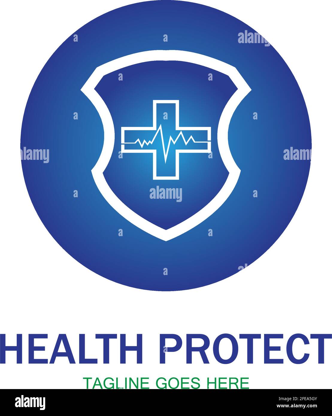 health protection with shield logo design vector template for medical ...