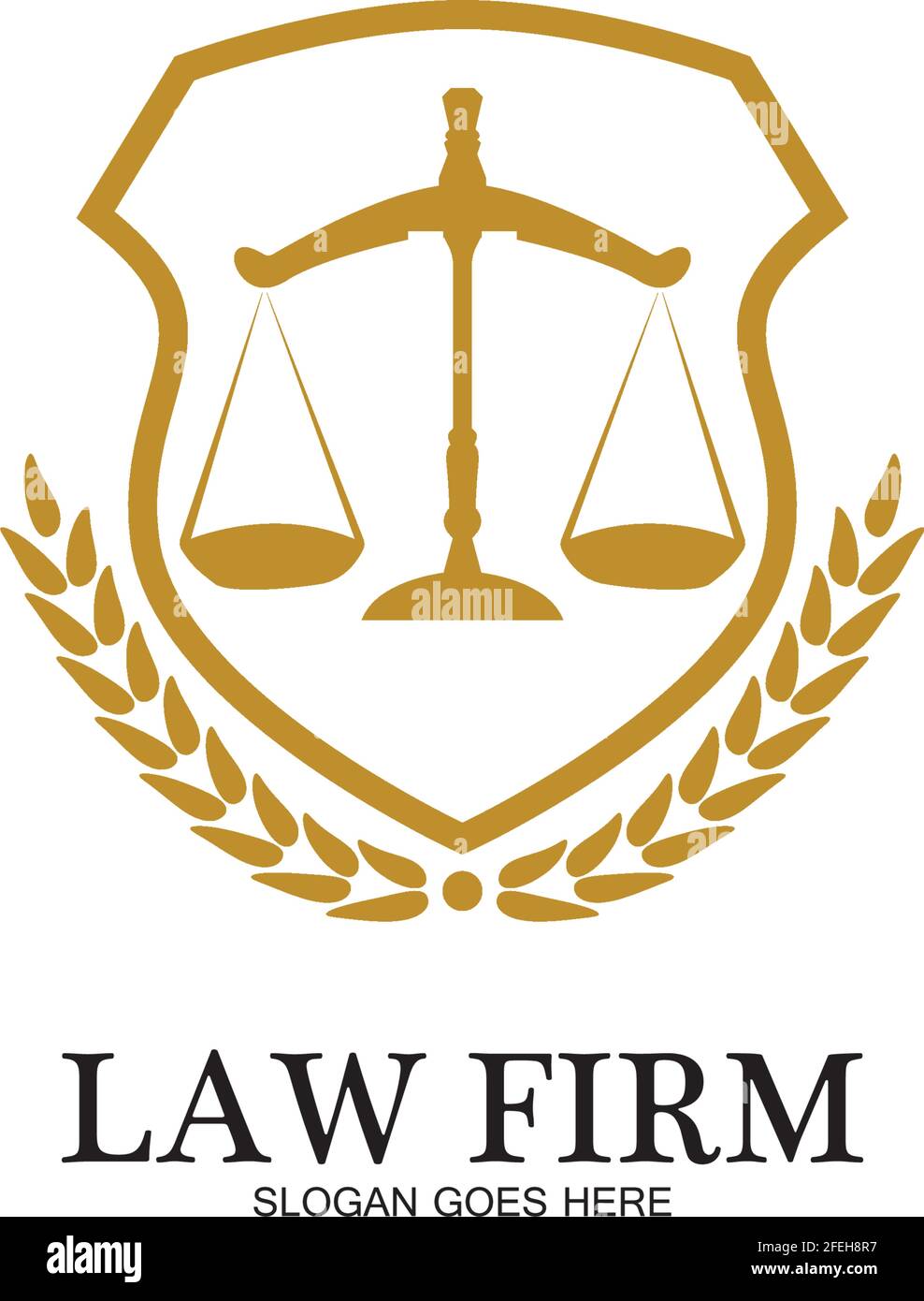 Law Firm logo and icon design templatevector Stock Vector Image & Art