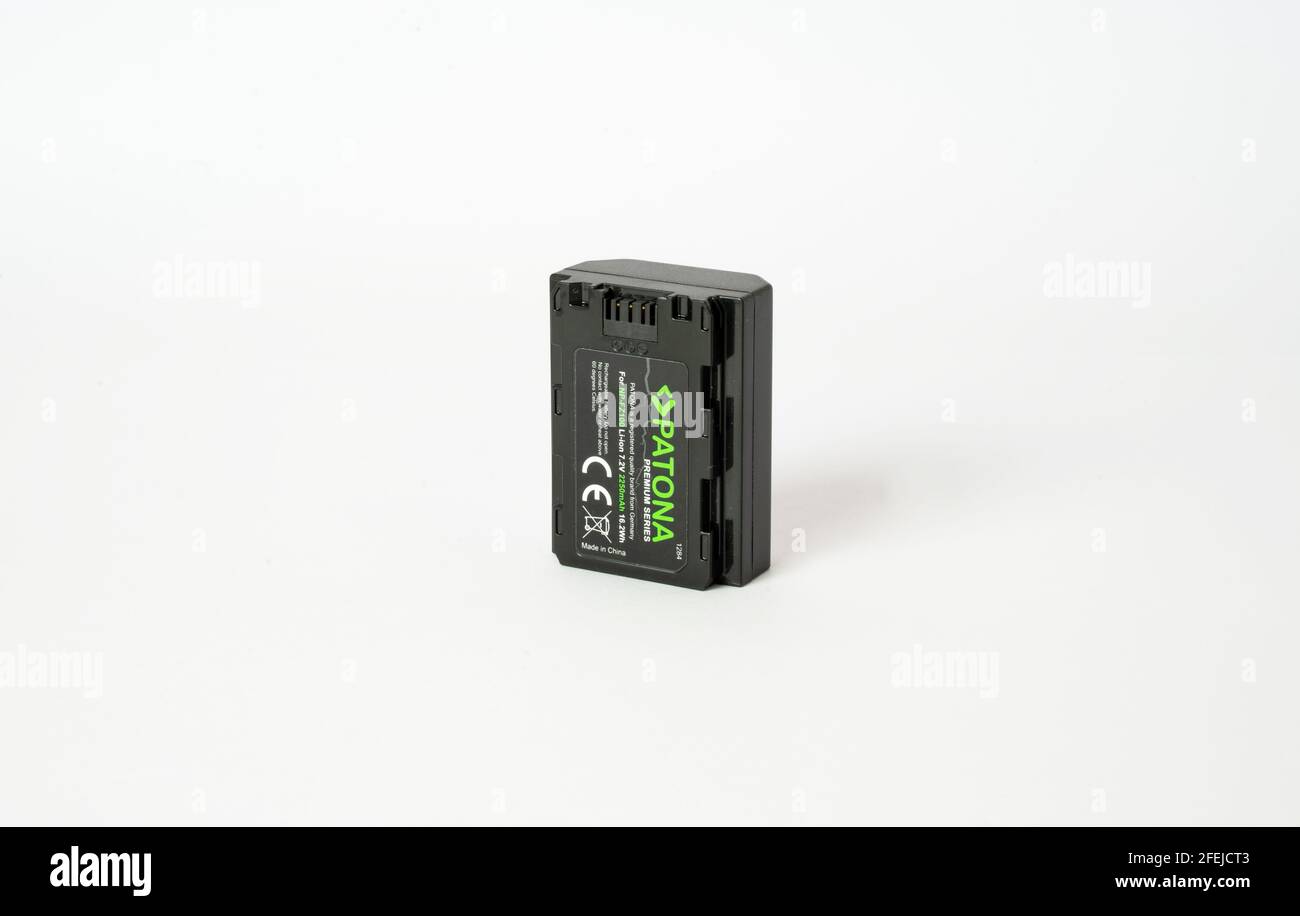 Battery for mirrorless cameras Stock Photo