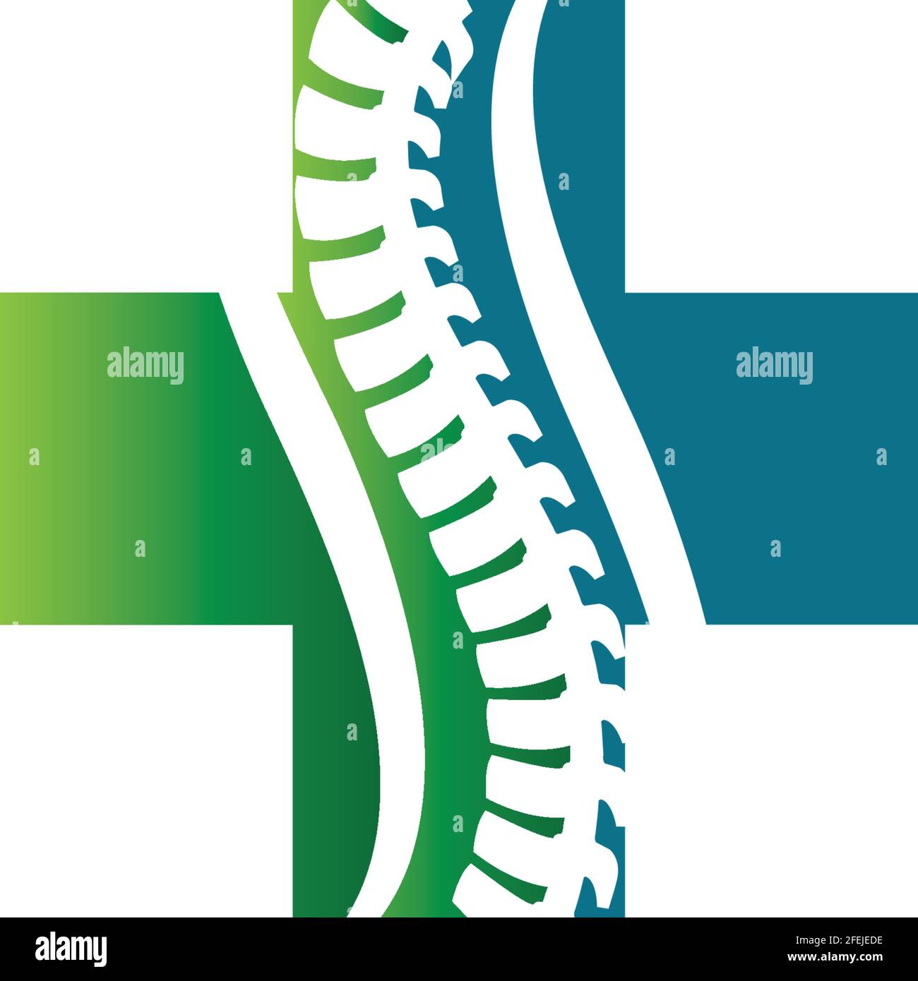 Spine diagnostics symbol logo template vector illustration design Stock Vector