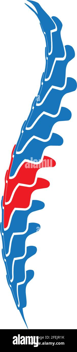Spine diagnostics symbol logo template vector illustration design Stock Vector