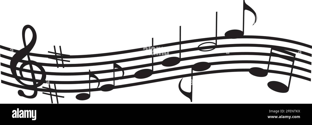 Music note Icon Vector illustration design Stock Vector Image & Art - Alamy