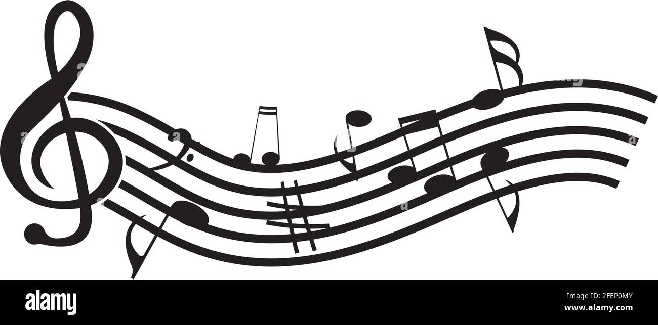 Abstract music background design ai Stock Vector Images - Alamy