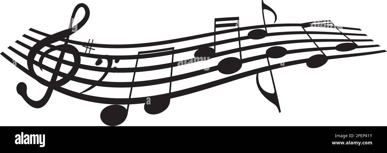 Music note Icon Vector illustration design Stock Vector Image & Art - Alamy