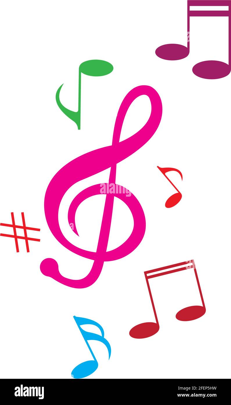 Music note Icon Vector illustration design Stock Vector