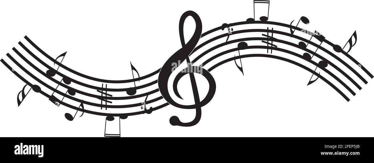 Music note Icon Vector illustration design Stock Vector Image & Art - Alamy