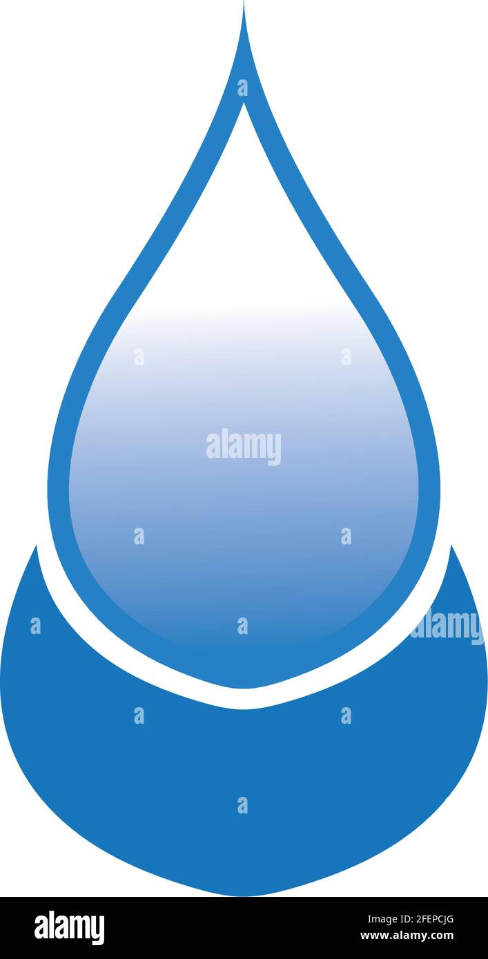 Water drop Logo Template vector illustration design Stock Vector