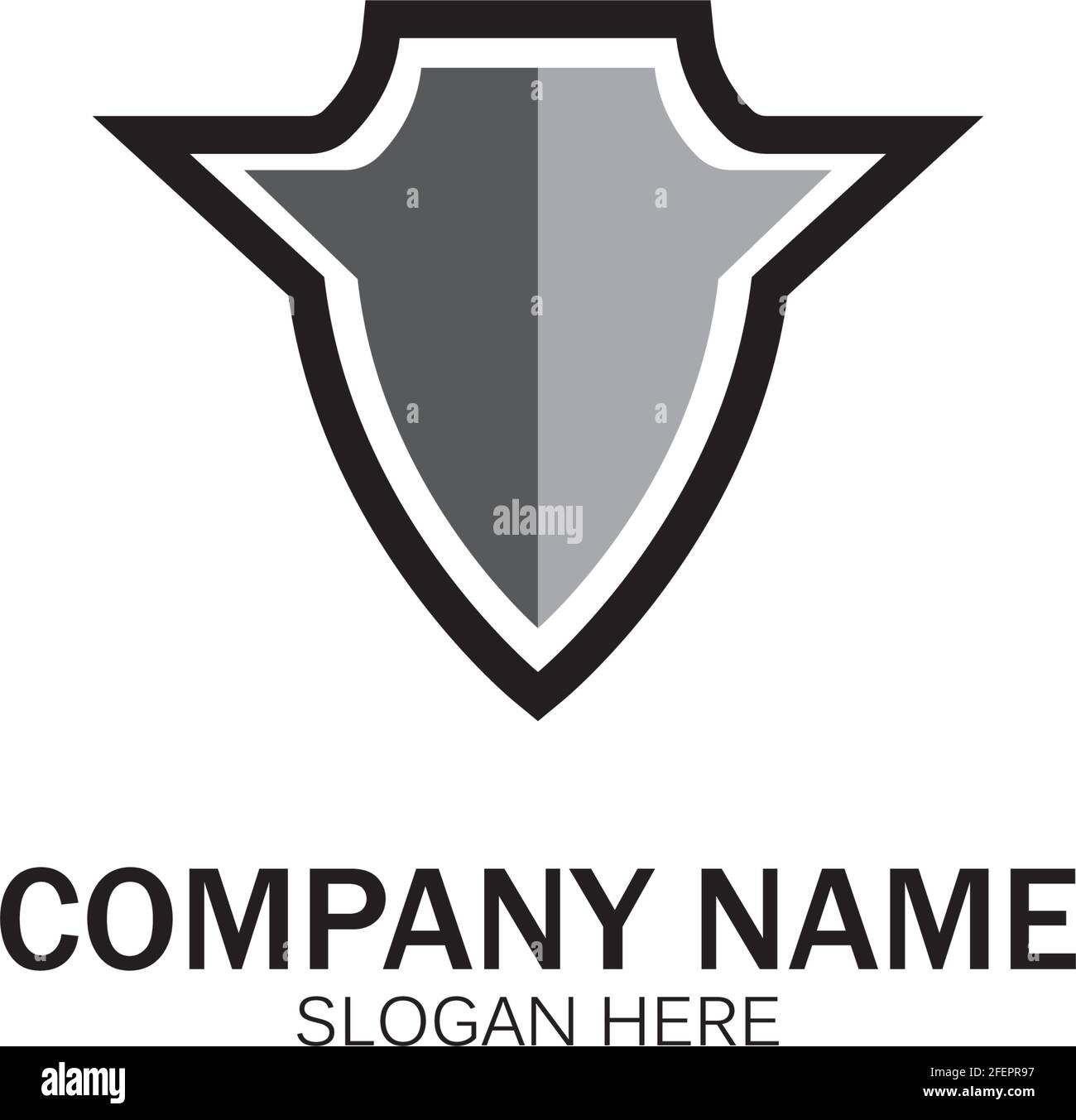 shield logo design vector,shield emblem logo template,logosymbol icon-vector Stock Vector