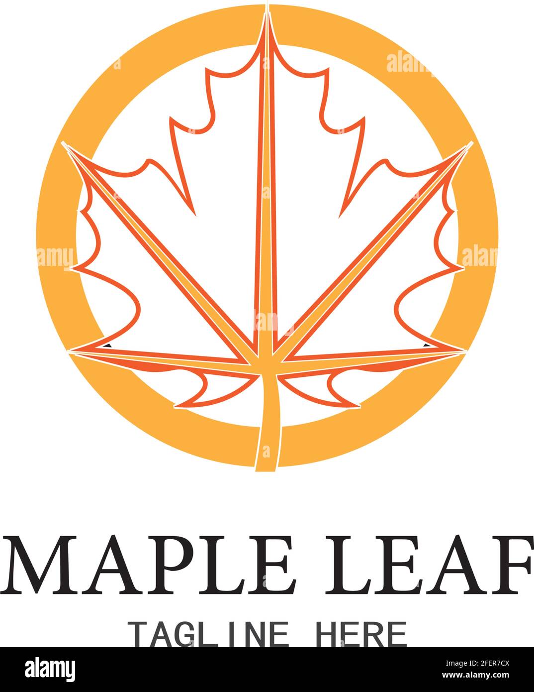 Maple leaf vector illustration design template Stock Vector Image & Art ...