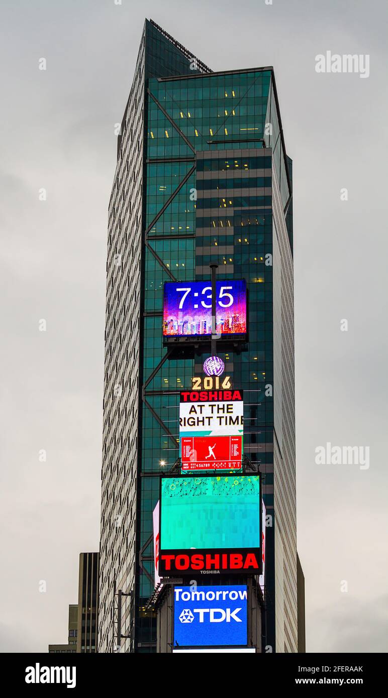 Toshiba billboards at Times Square Stock Photo