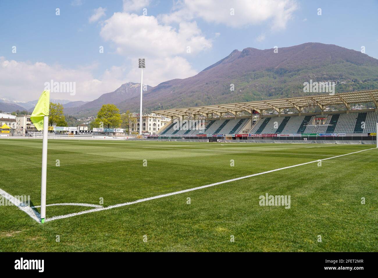 Lugano, Switzerland. 01st May, 2021. May 1st, 2021, Lugano, Stadio Comunale  Cornaredo, AXA Women's Super League: FC Lugano Femminile - FC Luzern, FC  Lugano players let the fans celebrate. In the picture