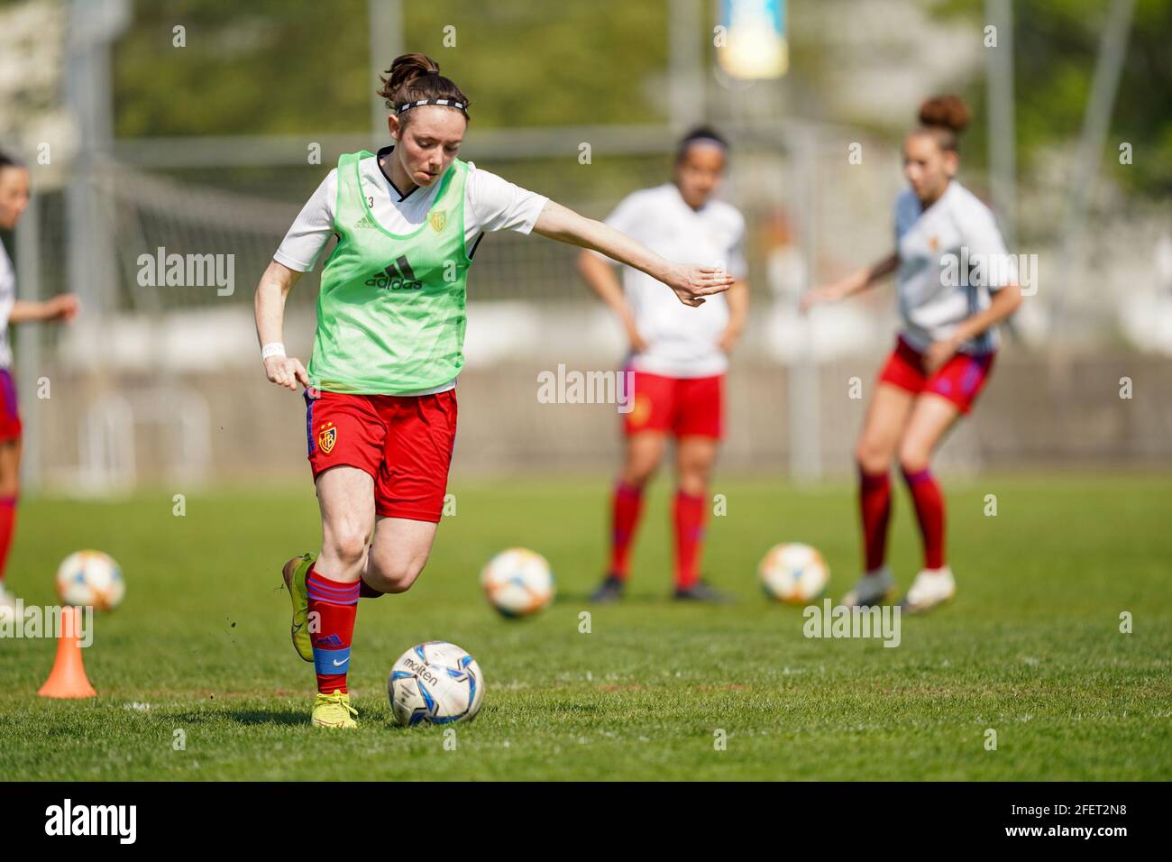 Lugano, Switzerland. 24th Apr, 2021. 24.04.2021, Lugano, Stadio Comunale  Cornaredo, 1/4 final - Swiss Cup women: FC Lugano Femminile - FC Basel  1893, interior view of the Stadio Communale Cornaredo (Switzerland/Croatia  OUT)