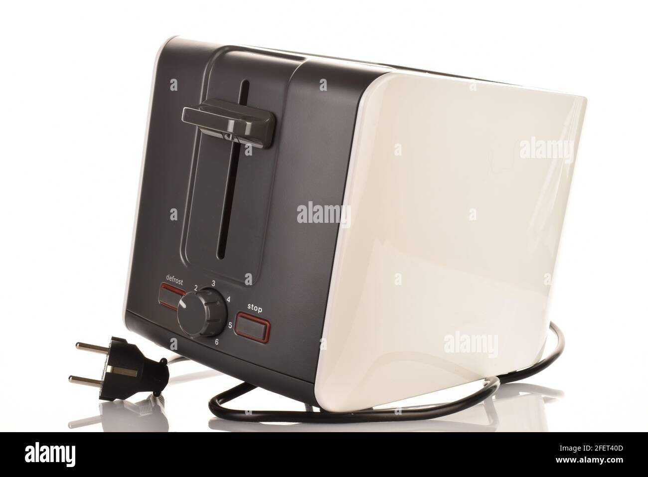 One toaster, closeup, isolated on white Stock Photo Alamy