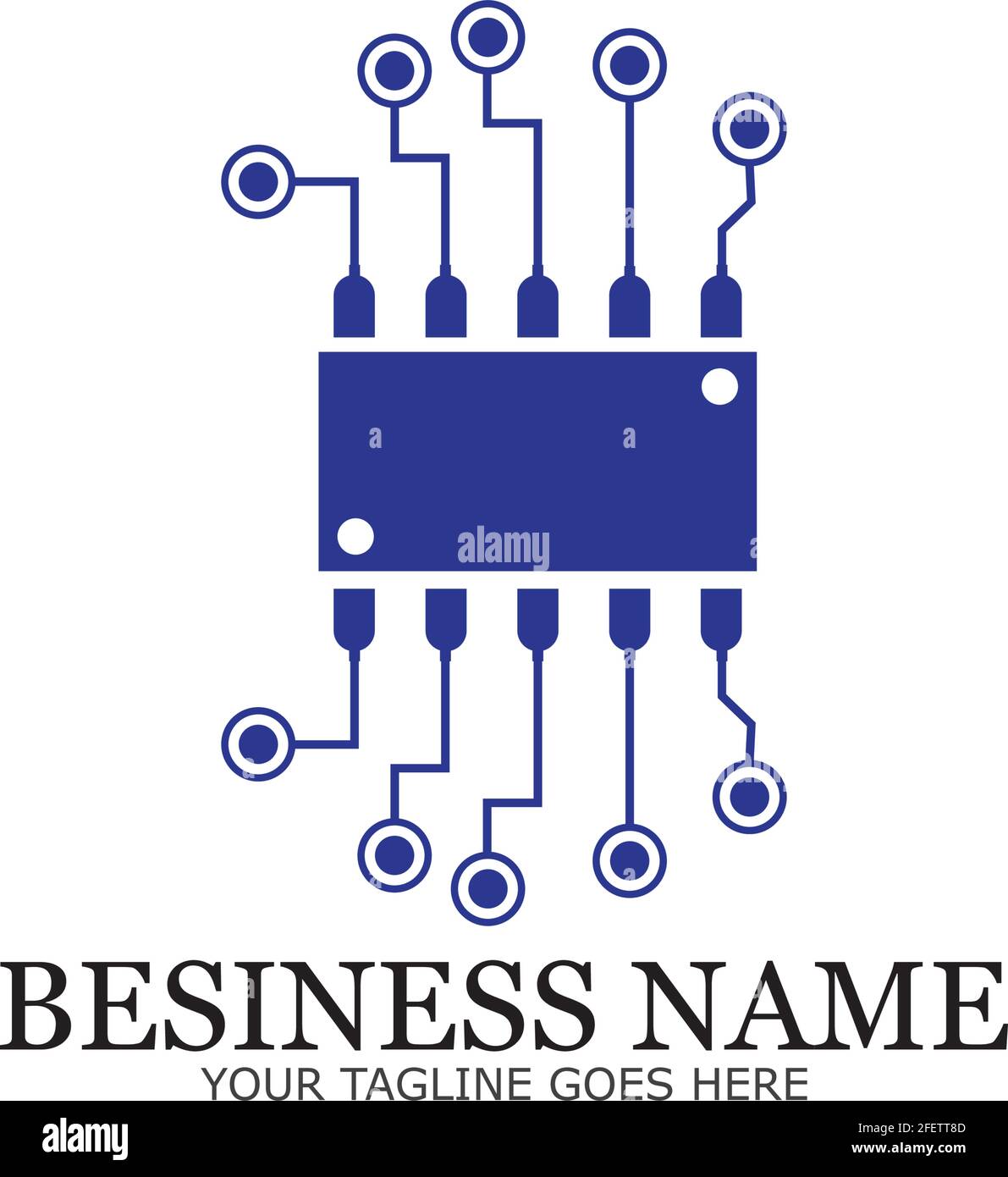 CPU processor line vector icon for websites and mobile flat design ...