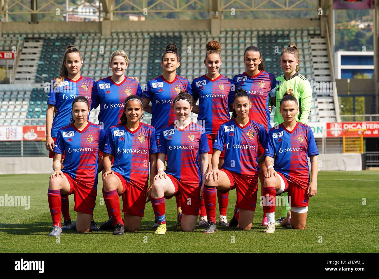 24.04.2021, Lugano, Stadio Comunale Cornaredo, 1/4 final - Swiss Cup women: FC  Lugano Femminile - FC Basel 1893, inside view of the stadium  (Switzerland/Croatia OUT Stock Photo - Alamy