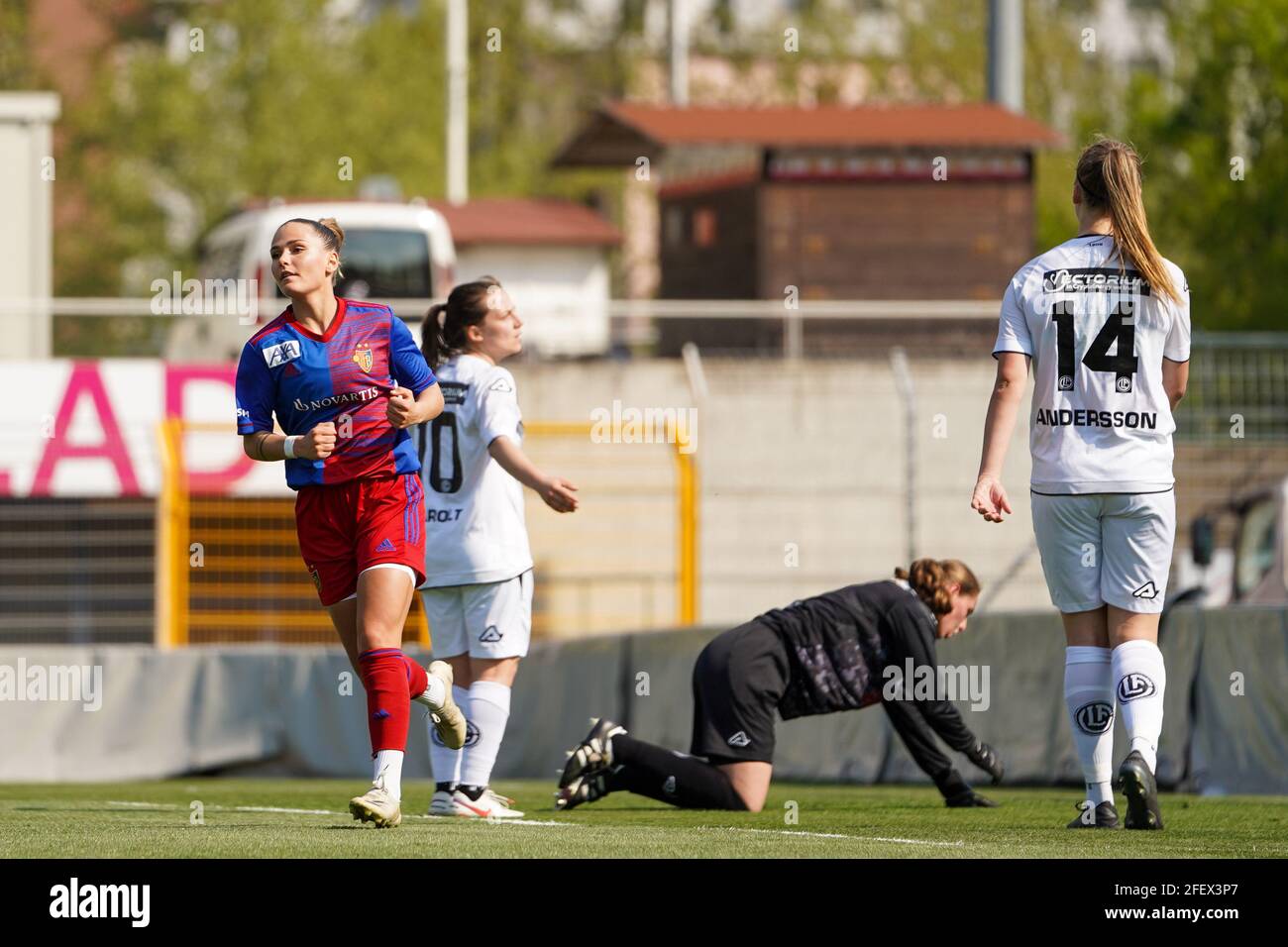 24.04.2021, Lugano, Stadio Comunale Cornaredo, 1/4 final - Swiss Cup women: FC  Lugano Femminile - FC Basel 1893, inside view of the stadium  (Switzerland/Croatia OUT Stock Photo - Alamy