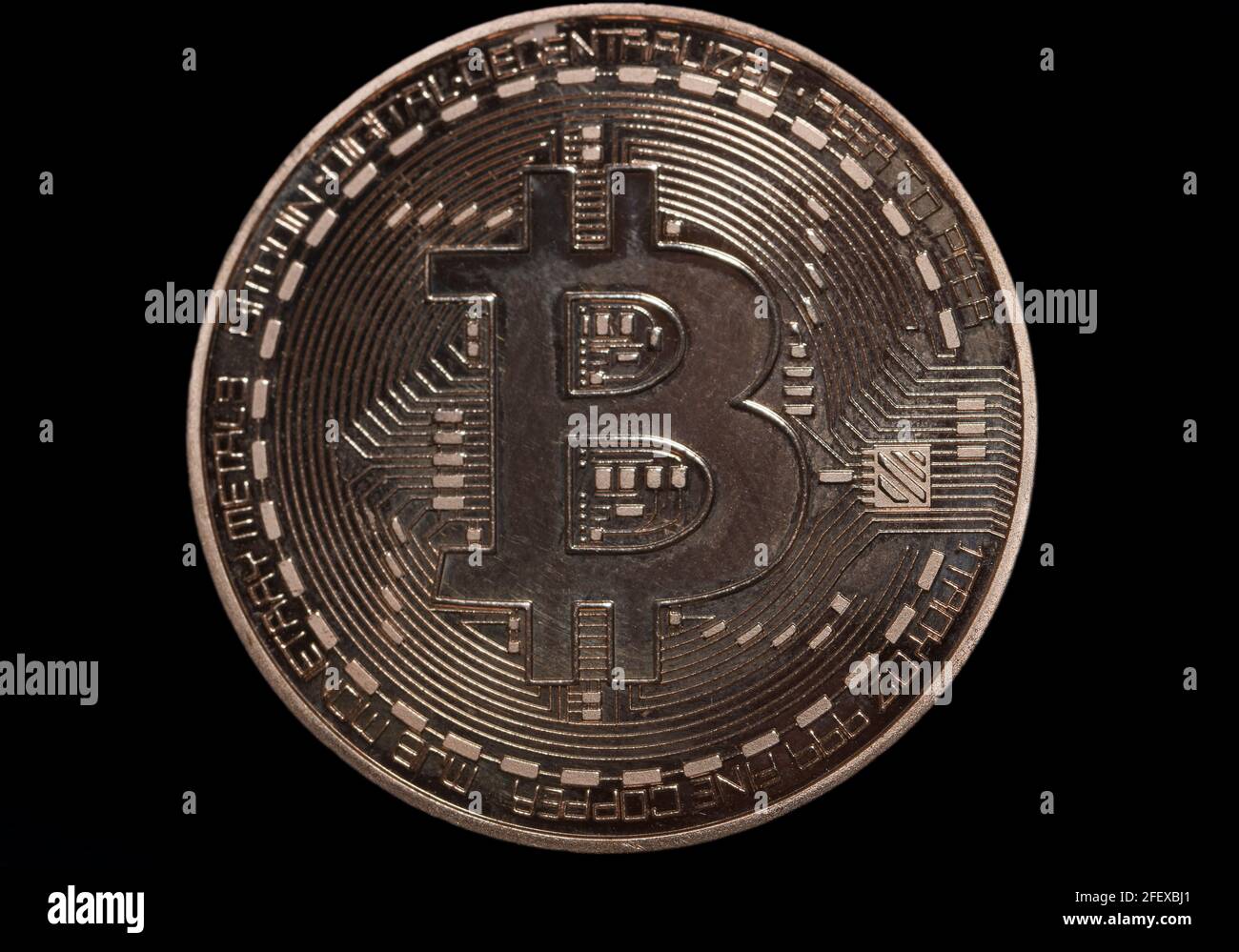 Bitcoin digital currency, coins Stock Photo Alamy