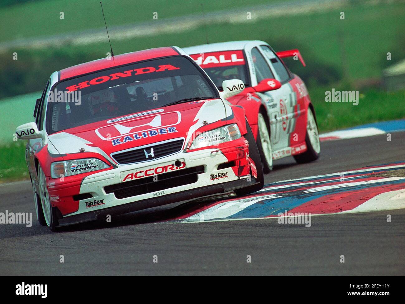 Honda Accord in rounds 5 and 6 in the BTCC championship at Thruxton Circuit in 1999 Stock Photo