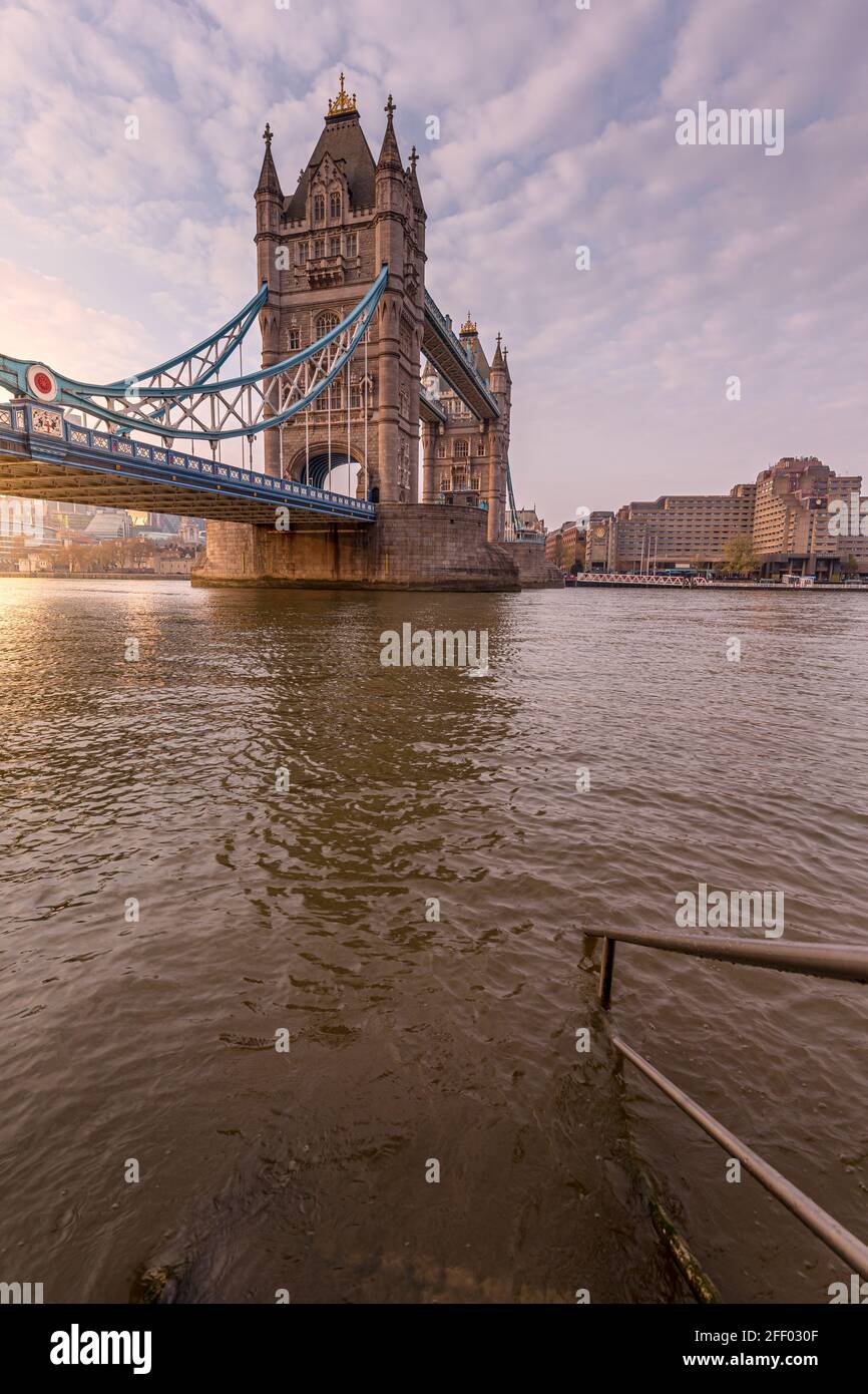 Tower Bridge Sunset, London Stock Photo