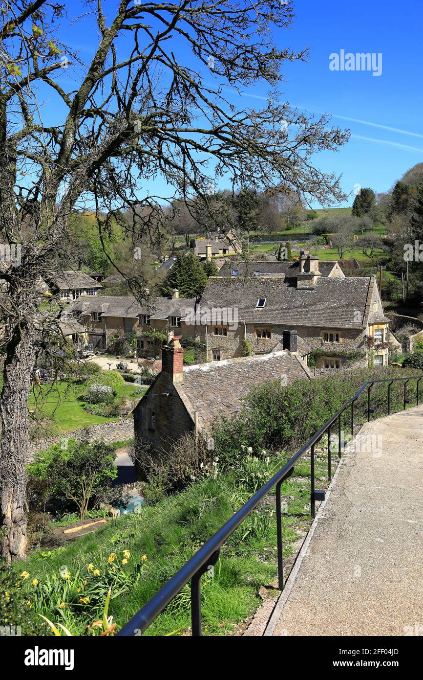 The Cotswolds The Cotswold stone houses in Compton Abdale, a small