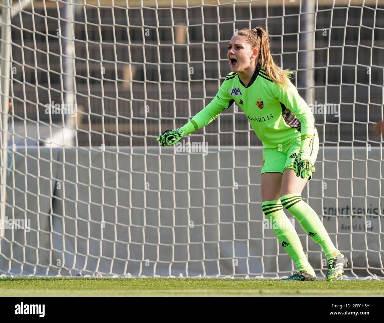 24.04.2021, Lugano, Stadio Comunale Cornaredo, 1/4 final - Swiss Cup women: FC  Lugano Femminile - FC Basel 1893, inside view of the stadium  (Switzerland/Croatia OUT Stock Photo - Alamy