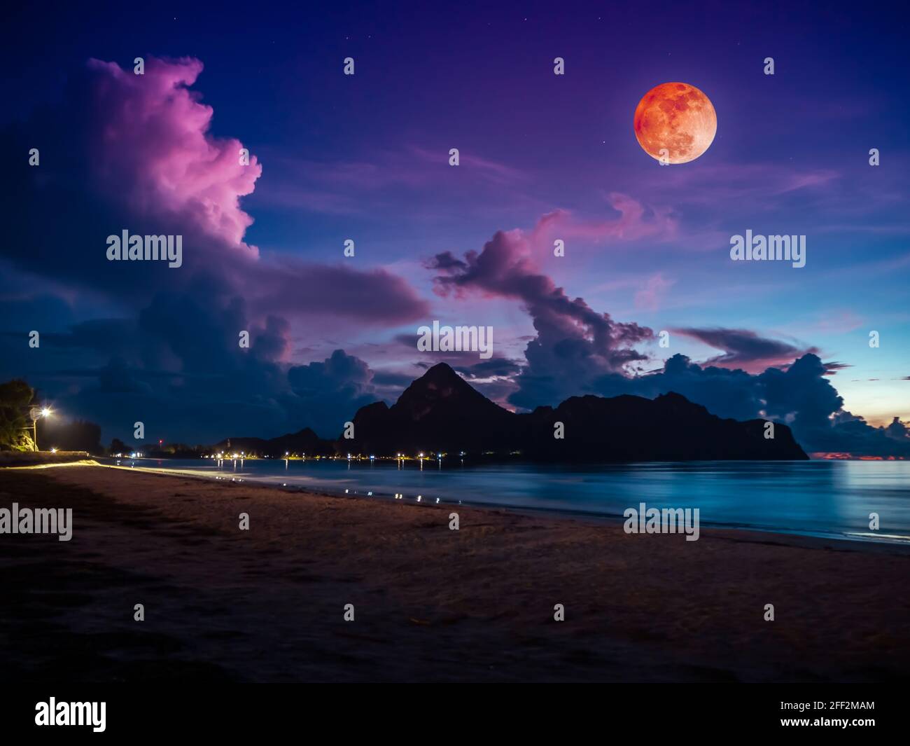 Beautiful View Of The Sea Colorful Blue Sky With Cloud And Bright Full Moon On Seascape To Night Serenity Nature Background Outdoor At Nighttime Th Stock Photo Alamy Beautiful View Of The Sea Colorful Blue Sky With Cloud And Bright Full Moon On Seascape To Night Serenity Nature Background Outdoor At Nighttime Th Stock Photo Alamy