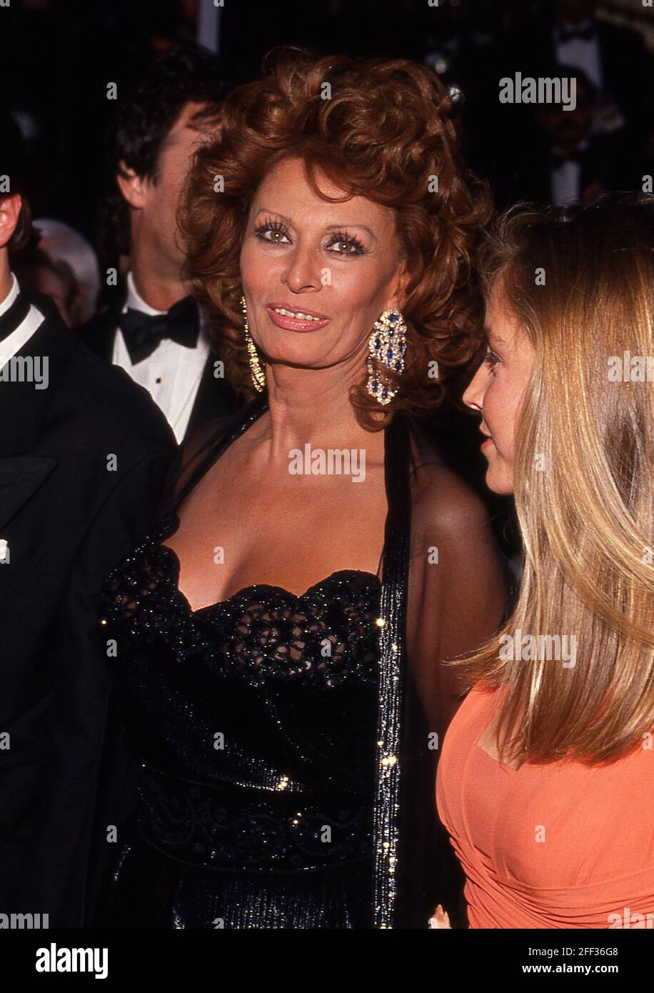 Sophia Loren at the 63rd Academy Awards ceremony on March 25, 1991, at ...