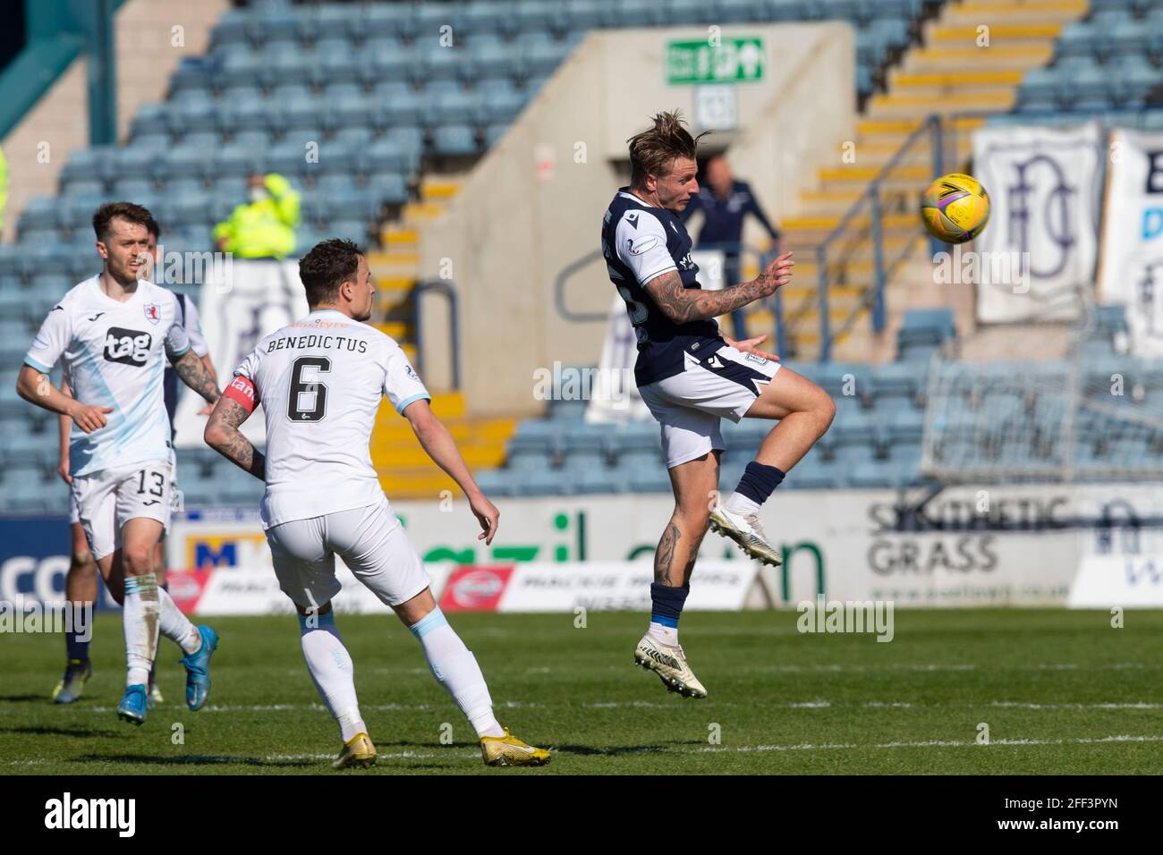 Jason Dair Raith Rovers Dens Park, Dundee, UK. 24th Apr, 2021. Scottish Championship Football ...