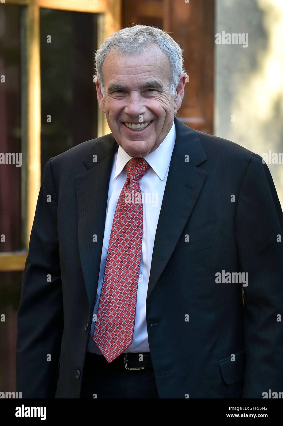 Las Vegas, Nevada, USA. 3rd June, 2016. Silverton hotel-casino owner and  president and chairman of Majestic Realty Co. Edward Roski arrives at the  Gridiron Greats Hall of Fame Induction dinner at the