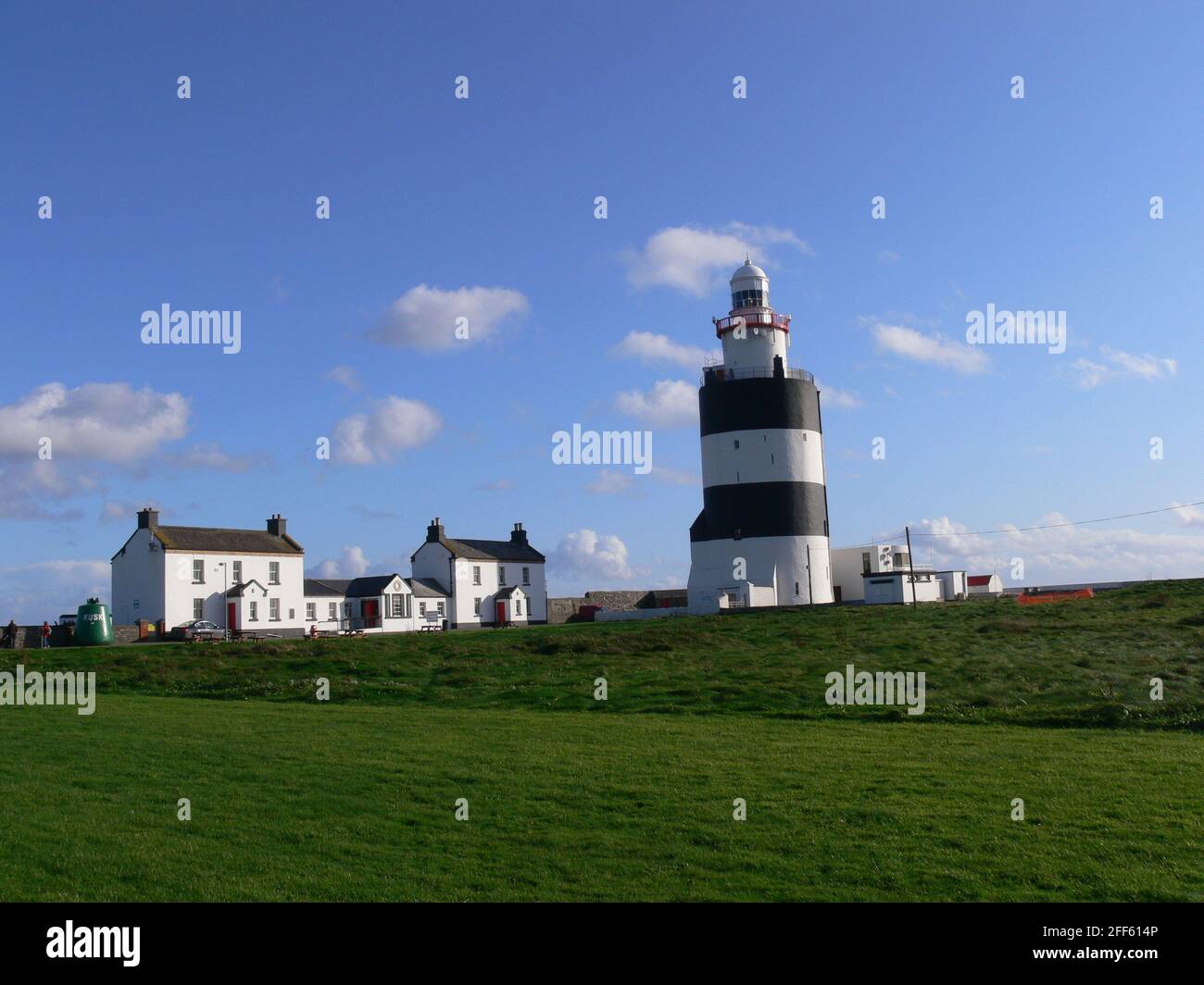 IRELAND, COUNTY WEXFORD, HOOK HEAD - OCTOBER 01, 2008: Hook Lighthouse is one of the oldest lighthouses in the world Stock Photo