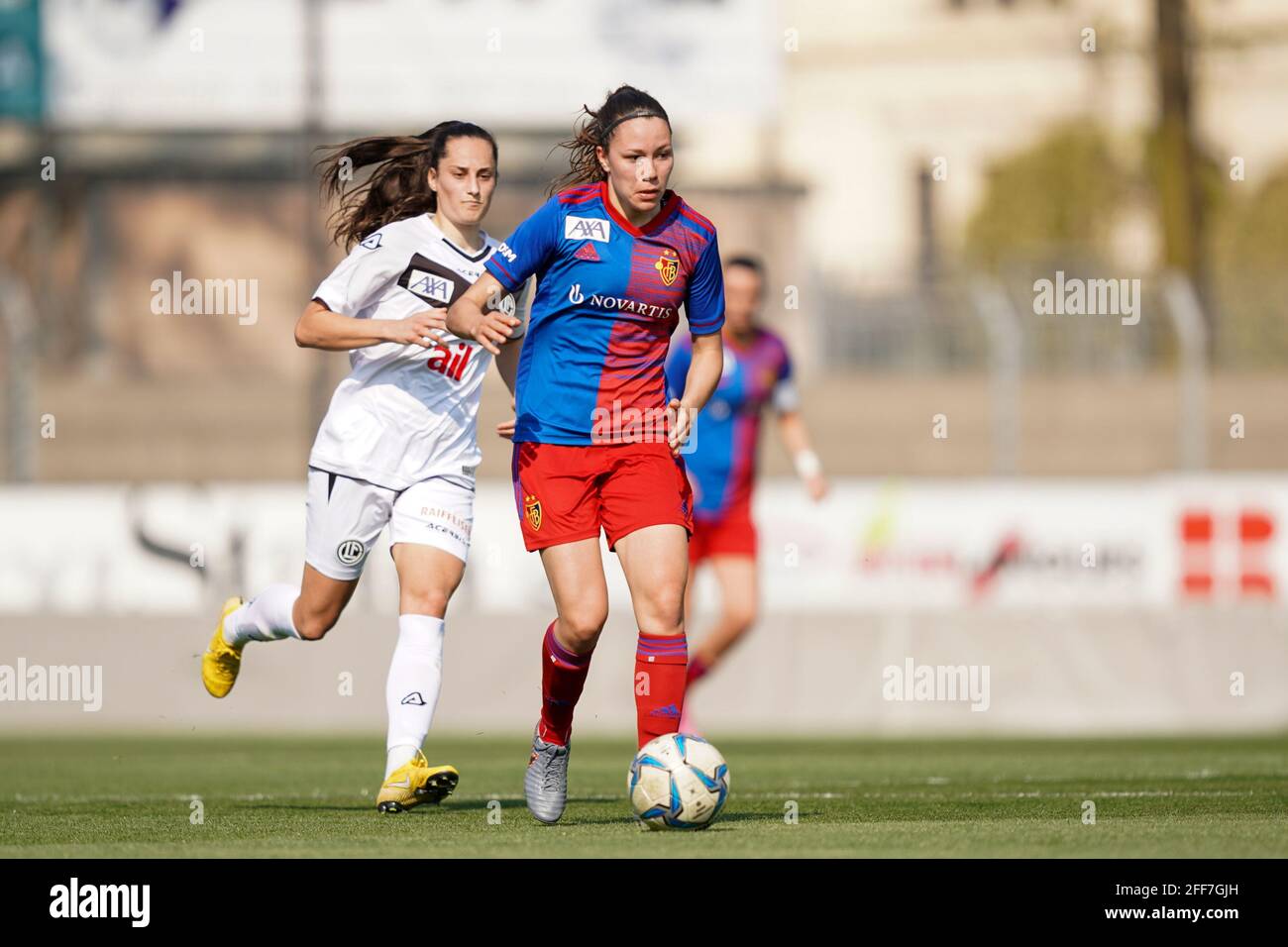 Lugano, Switzerland. 24th Apr, 2021. 24.04.2021, Lugano, Stadio Comunale  Cornaredo, 1/4 final - Swiss Cup women: FC Lugano Femminile - FC Basel  1893, interior view of the Stadio Communale Cornaredo (Switzerland/Croatia  OUT)