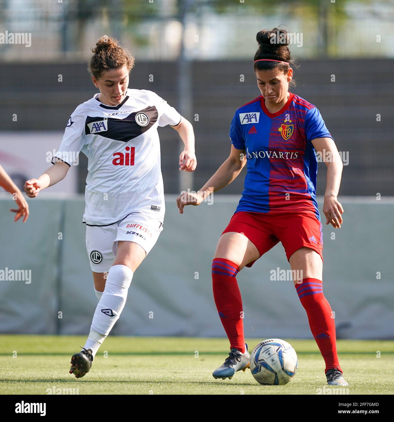 Lugano, Switzerland. 24th Apr, 2021. 24.04.2021, Lugano, Stadio Comunale  Cornaredo, 1/4 final - Swiss Cup women: FC Lugano Femminile - FC Basel  1893, interior view of the Stadio Communale Cornaredo (Switzerland/Croatia  OUT)