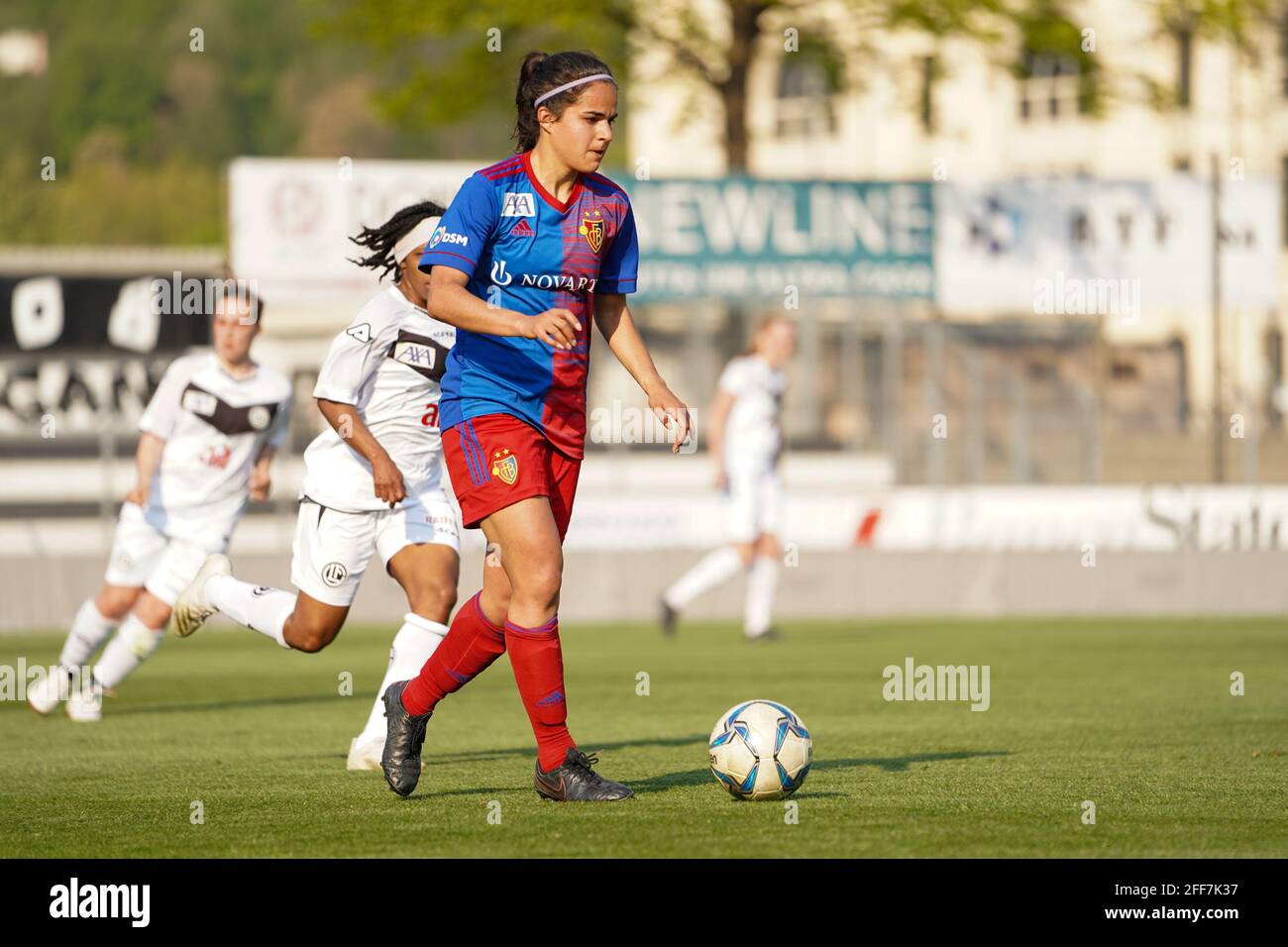 24.04.2021, Lugano, Stadio Comunale Cornaredo, 1/4 final - Swiss Cup women: FC  Lugano Femminile - FC Basel 1893, inside view of the stadium  (Switzerland/Croatia OUT Stock Photo - Alamy