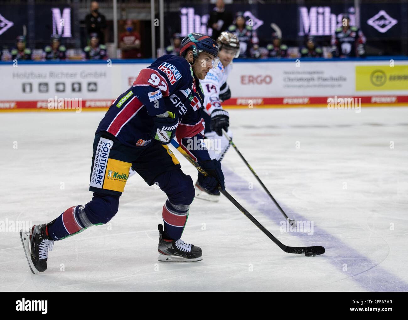 Berlin Germany 24th Apr 21 Ice Hockey Del Eisbaren Berlin Iserlohn Roosters Championship Round Quarter Finals