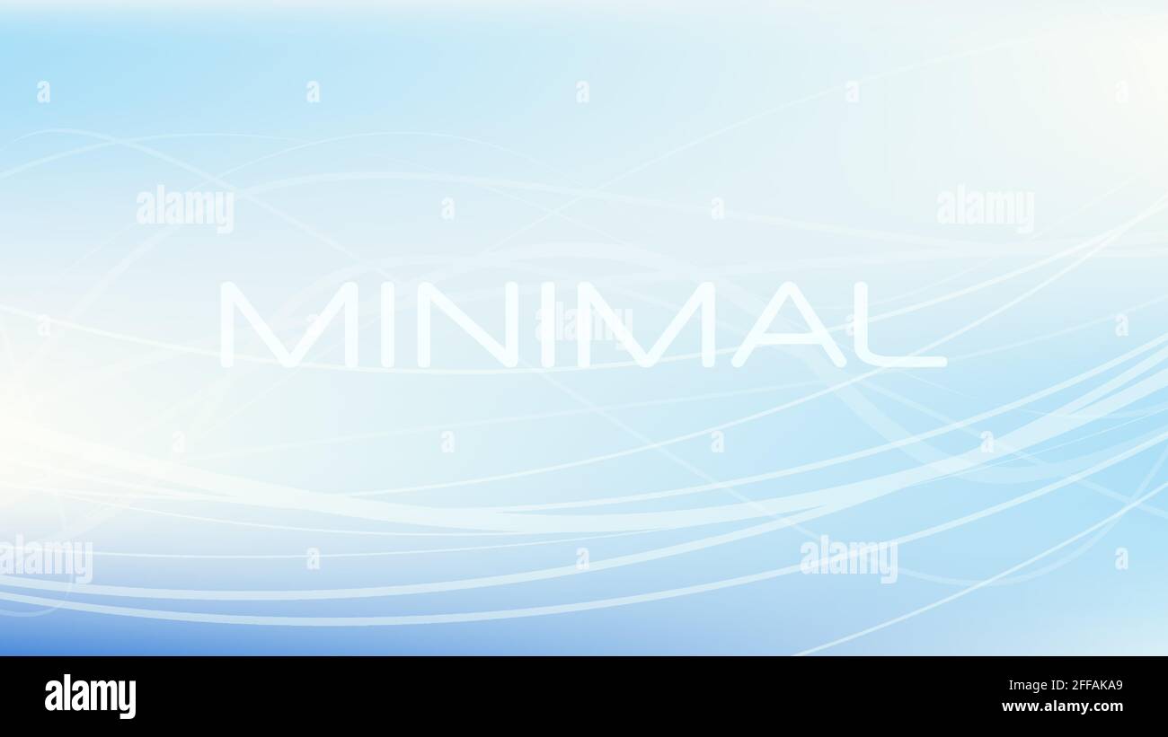 Abstract unsaturated very light blue cold background. Minimal vector graphics Stock Vector