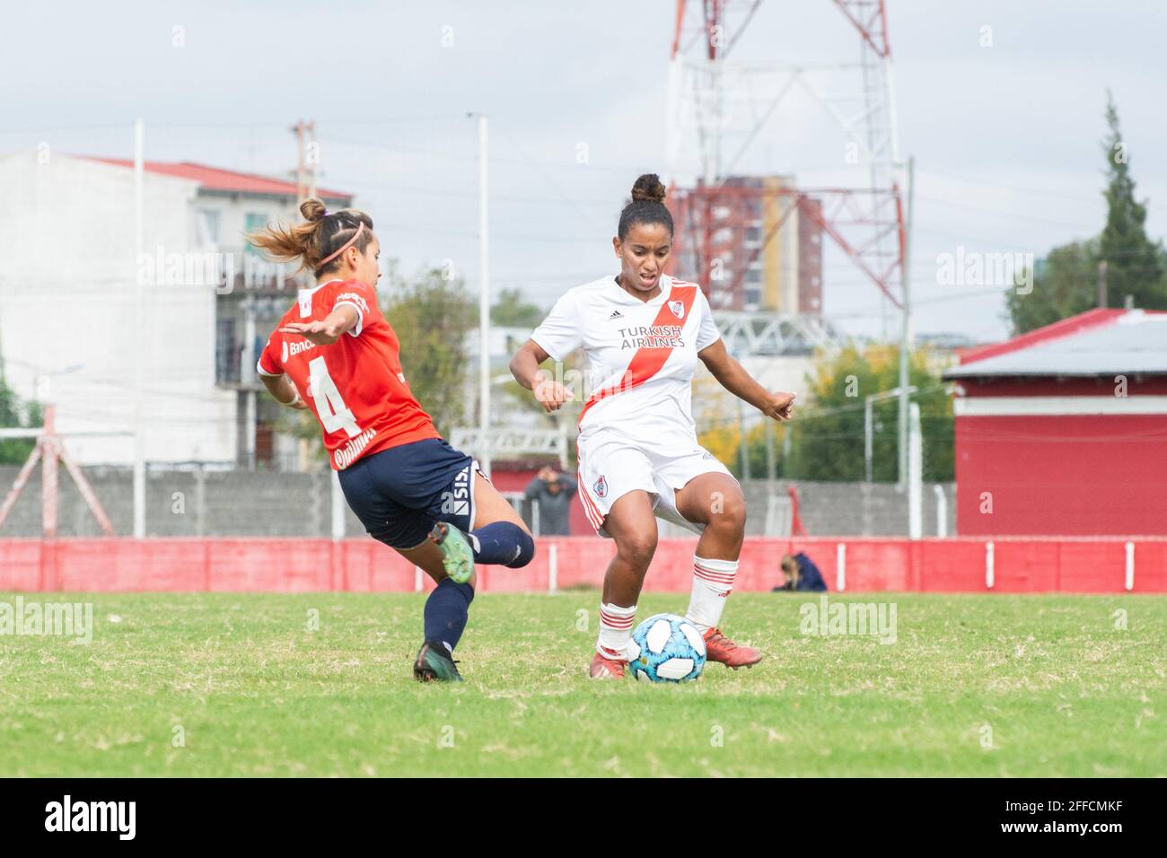 Buenos Aires, Argentina. 24th Apr, 2021. Laura Felipe (#23 River) during the game between Independiente and River Plate at Villa Dominico in Avellaneda, Buenos Aires, Argentina. Credit: SPP Sport Press Photo. /Alamy Live News Stock Photo