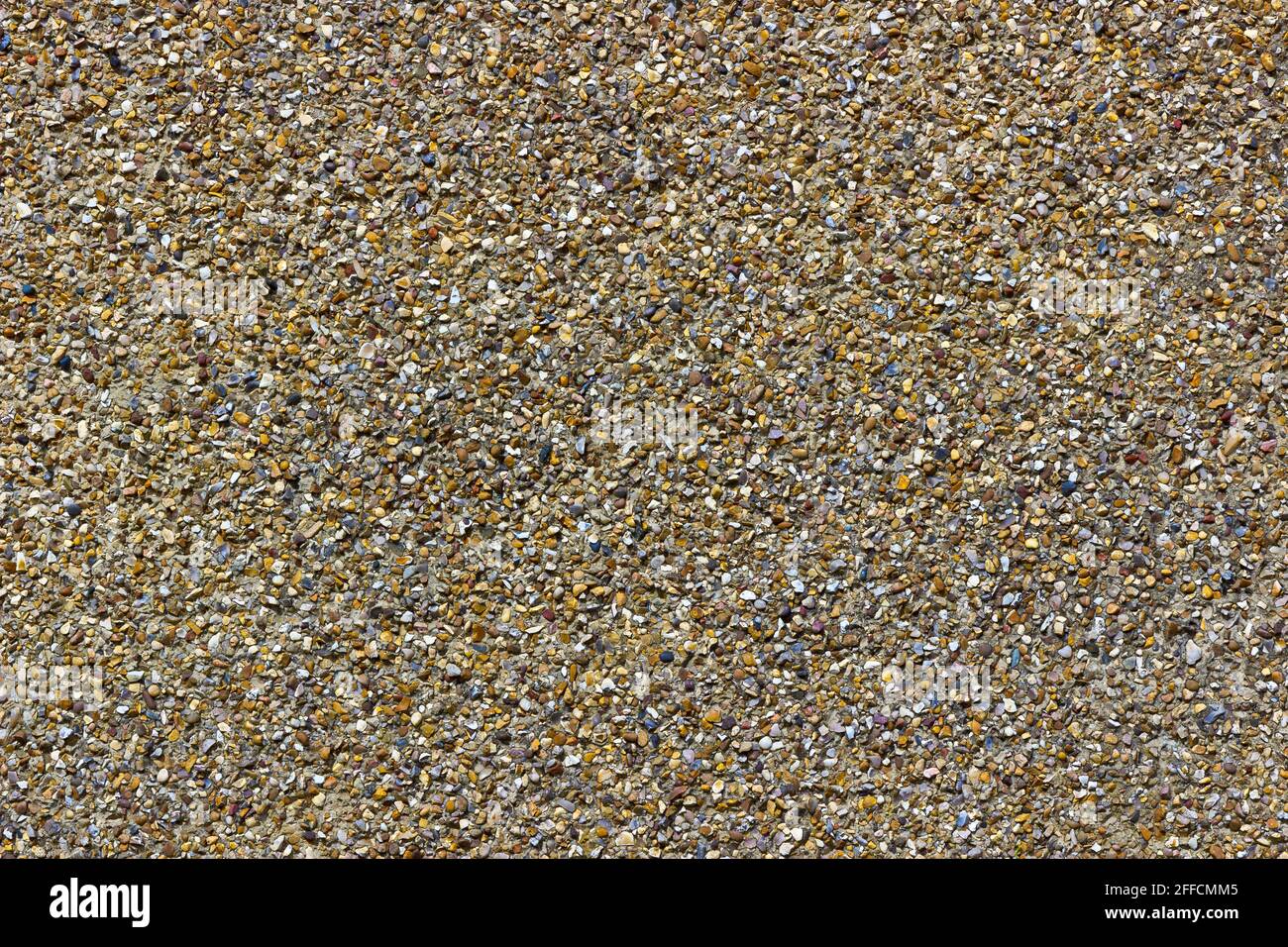 Pebble Dash Texture on an External Wall Stock Photo