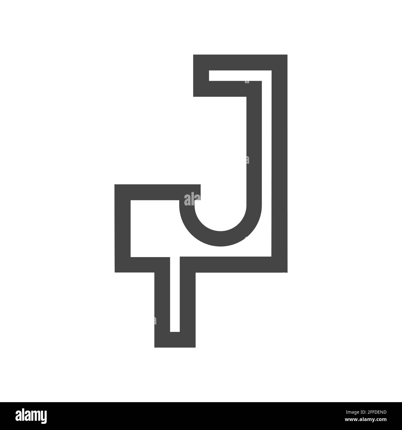 Initial tj letter logo vector template design. Linked letter jt logo ...