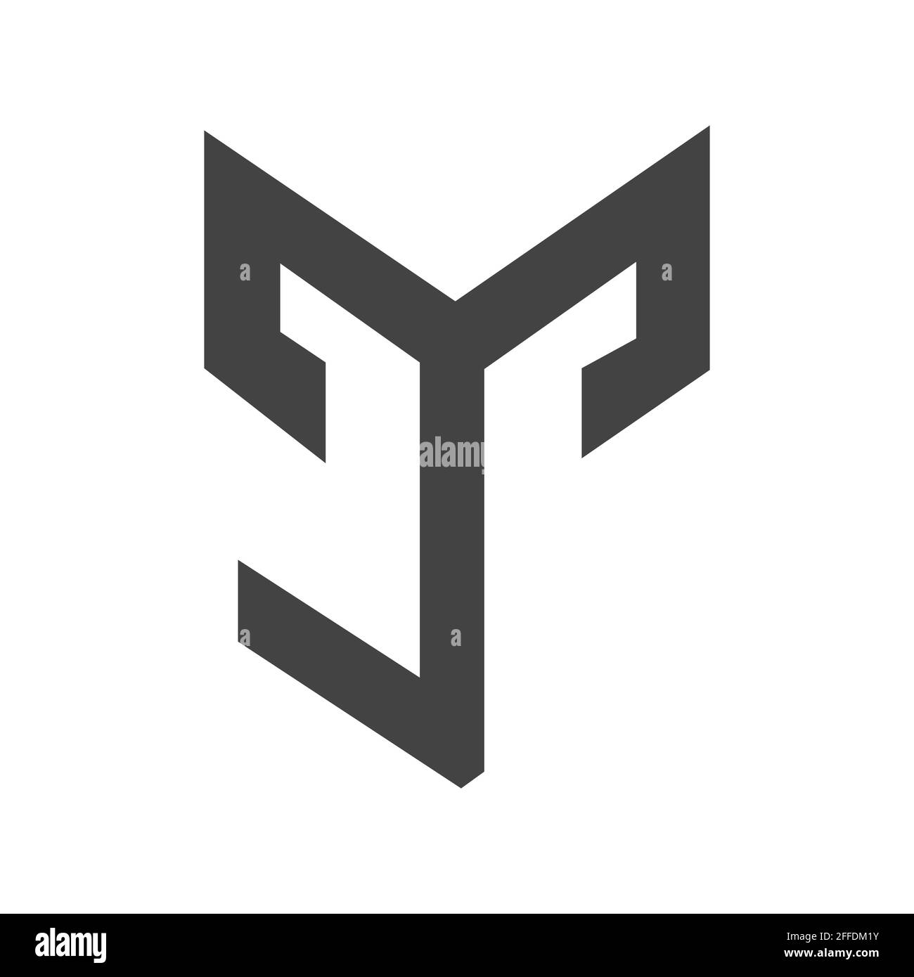 Initial tj letter logo vector template design. Linked letter jt logo ...