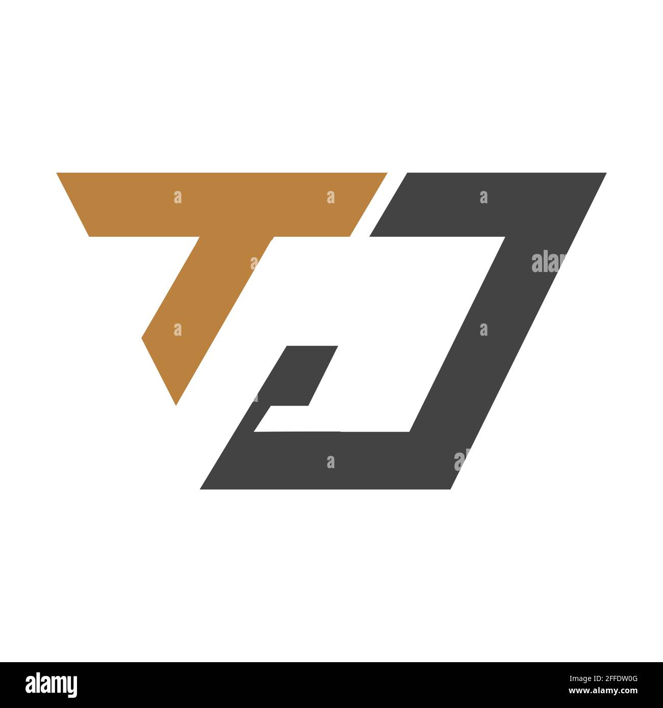 Initial tj letter logo vector template design. Linked letter jt logo ...