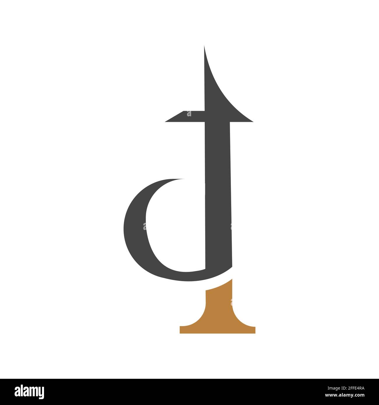 Initial tj letter logo vector template design. Linked letter jt logo ...