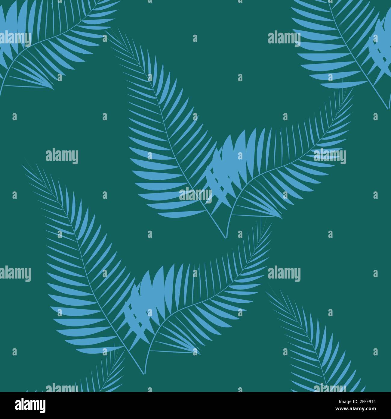Tropical seamless pattern with palm leaves. Design Stock Vector Image ...