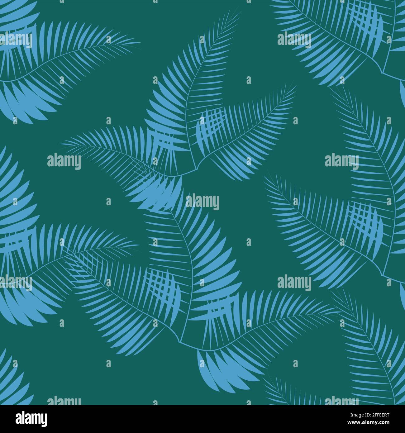 Tropical palm leaves, jungle leaves seamless floral pattern background ...
