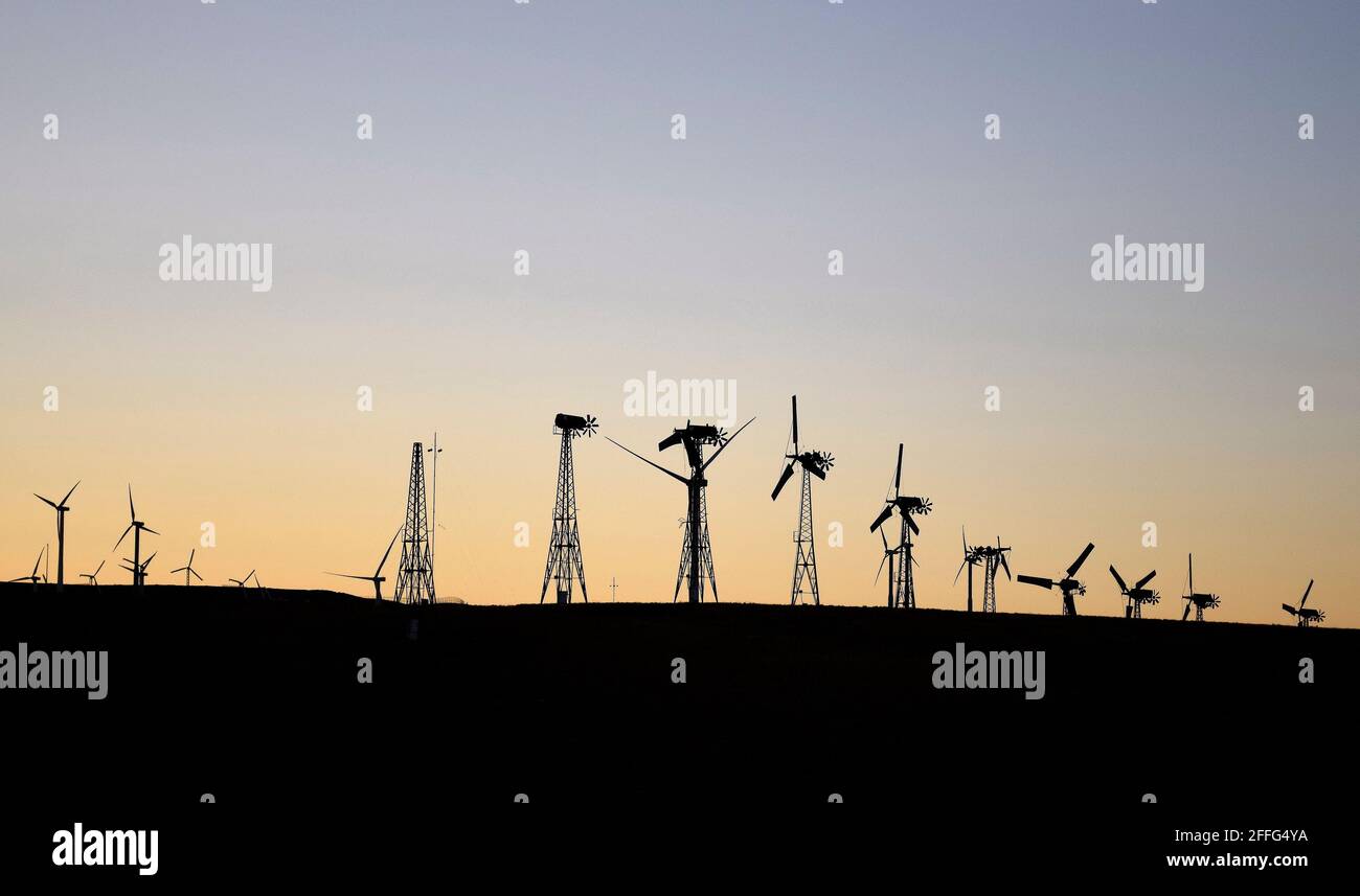 wind power in California Stock Photo Alamy