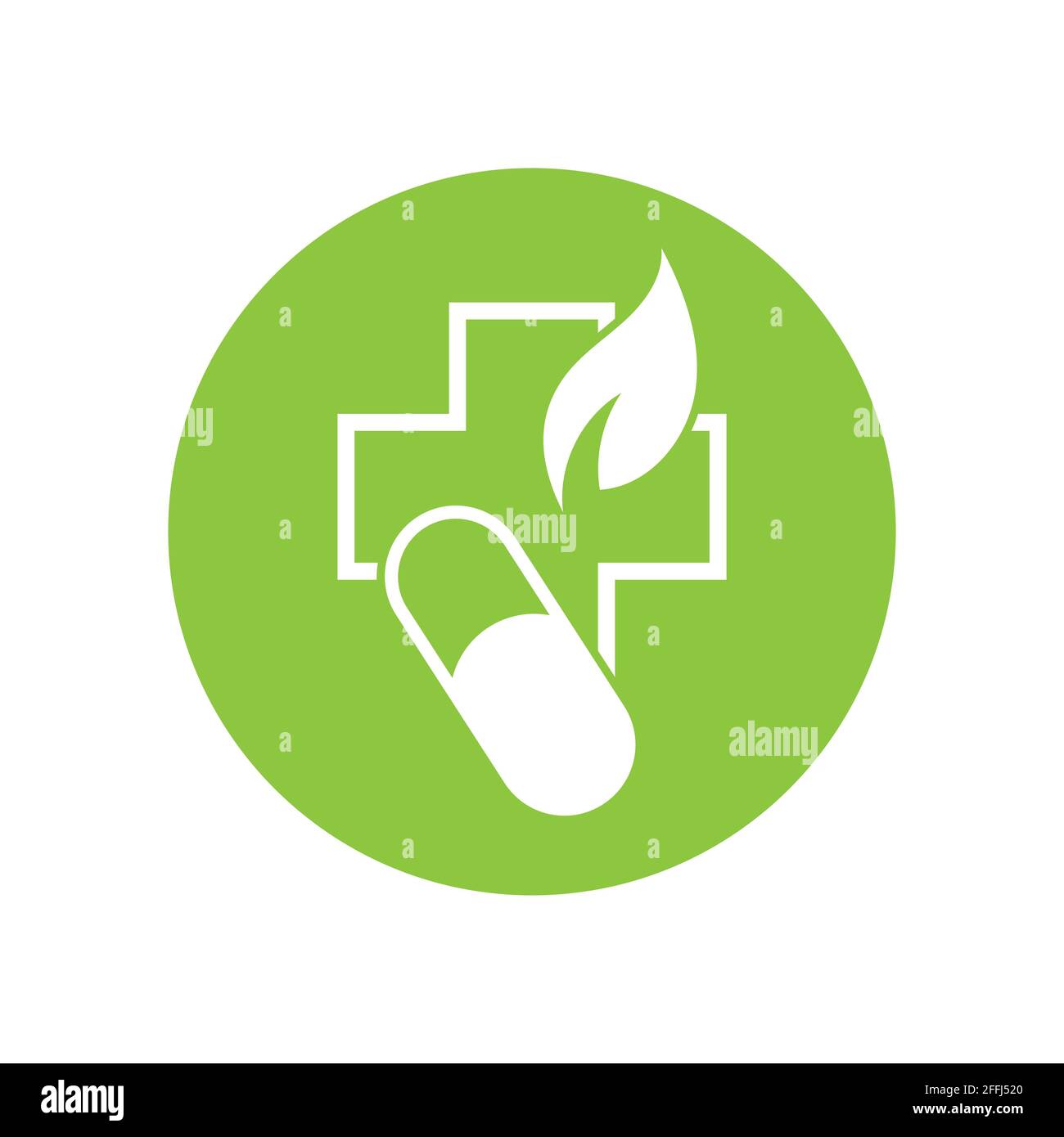 Natural medicine logo vector illustration design template Stock Vector ...