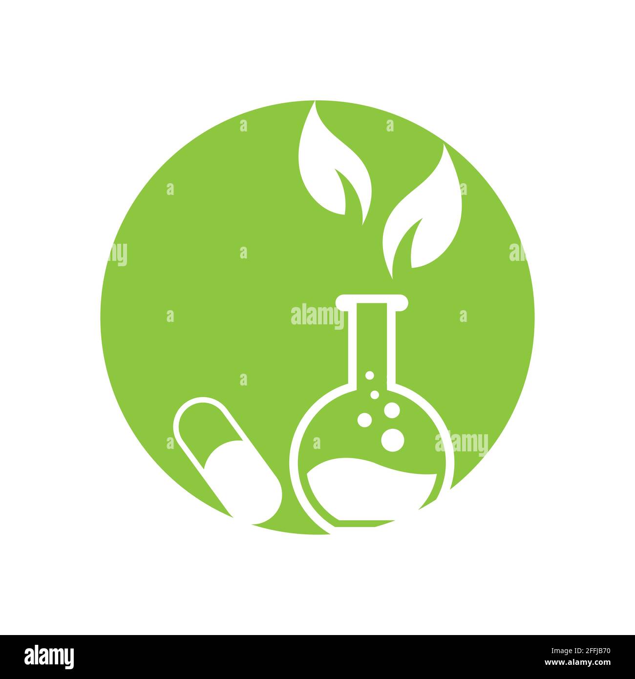 Natural medicine logo vector illustration design template Stock Vector ...