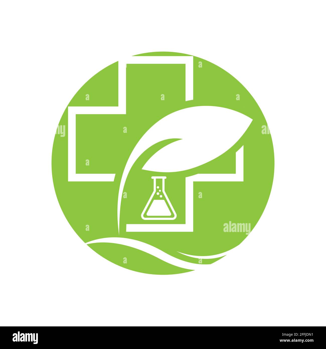Natural medicine logo vector illustration design template Stock Vector ...