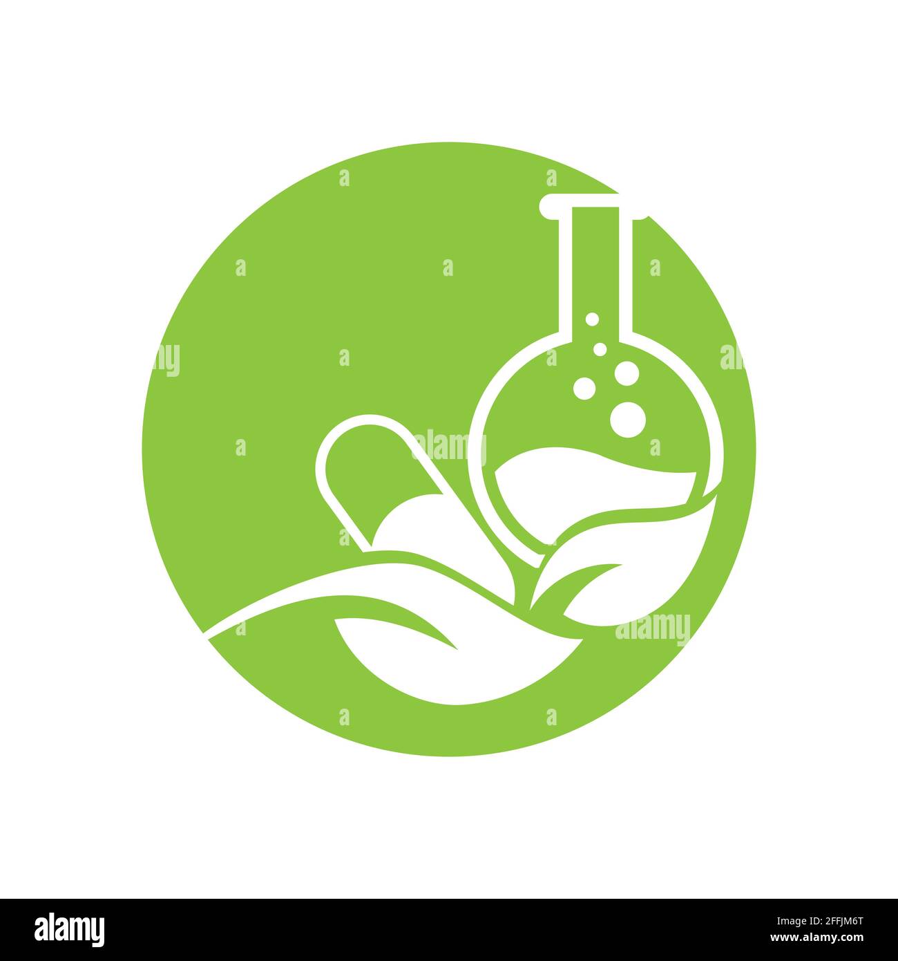 Natural medicine logo vector illustration design template Stock Vector ...