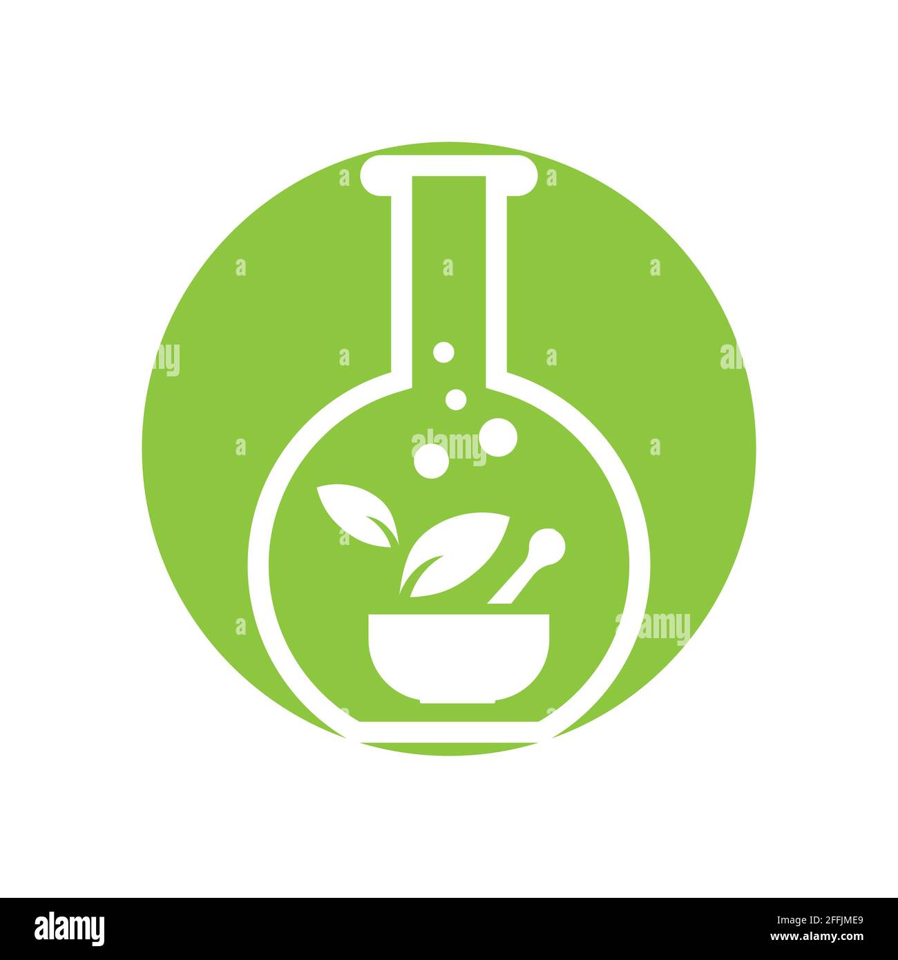 Natural medicine logo vector illustration design template Stock Vector ...