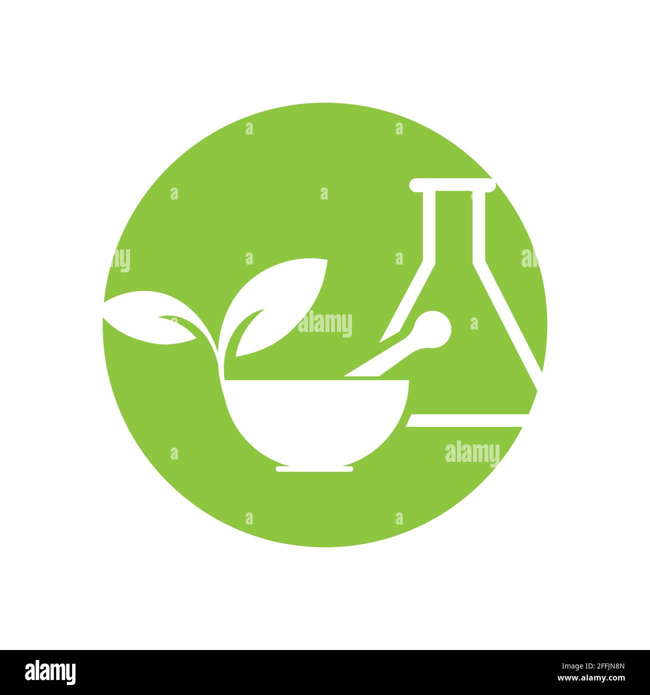 Natural medicine logo vector illustration design template Stock Vector ...